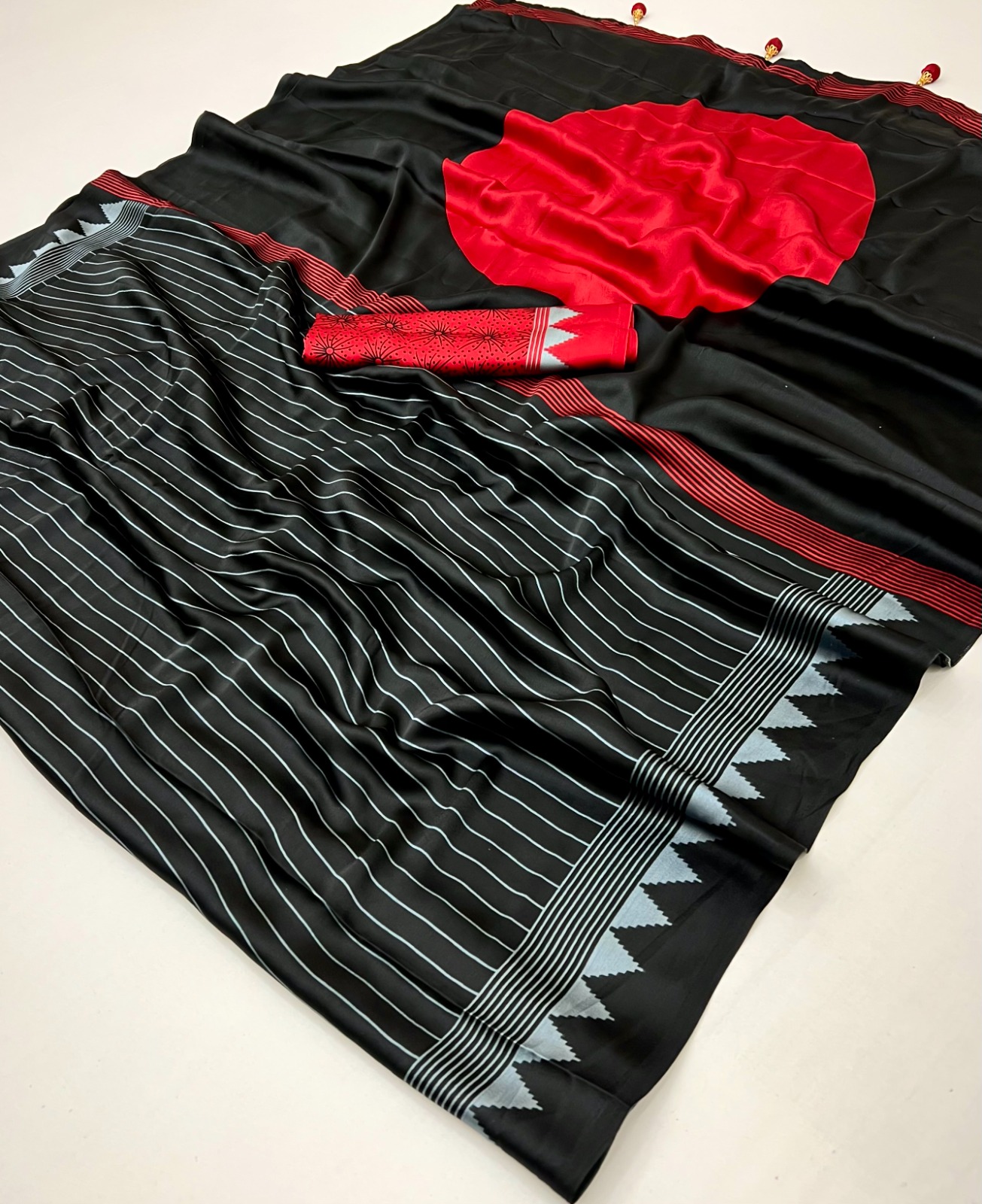 Ajrakh Luxe Semi Modal Saree